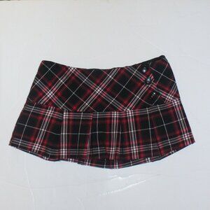 2000's Mini Skirt - Red/Black Plaid Mini Skirt Emo Alternative Sleaze Raver